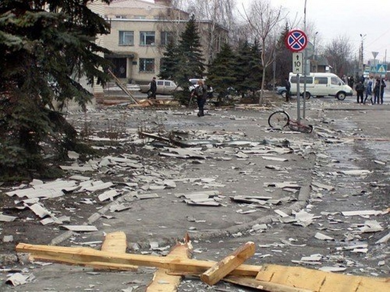 Покровск после российских обстрелов.