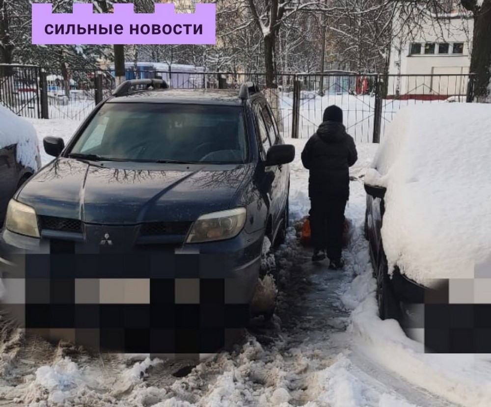 Гомельчанин расчистил парковочное место, а его занял сосед