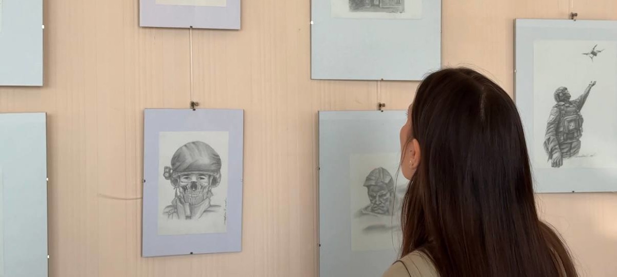 Выставка Z-портретов в «Русском доме» в Бресте. Фото: «Русский дом» в Бресте