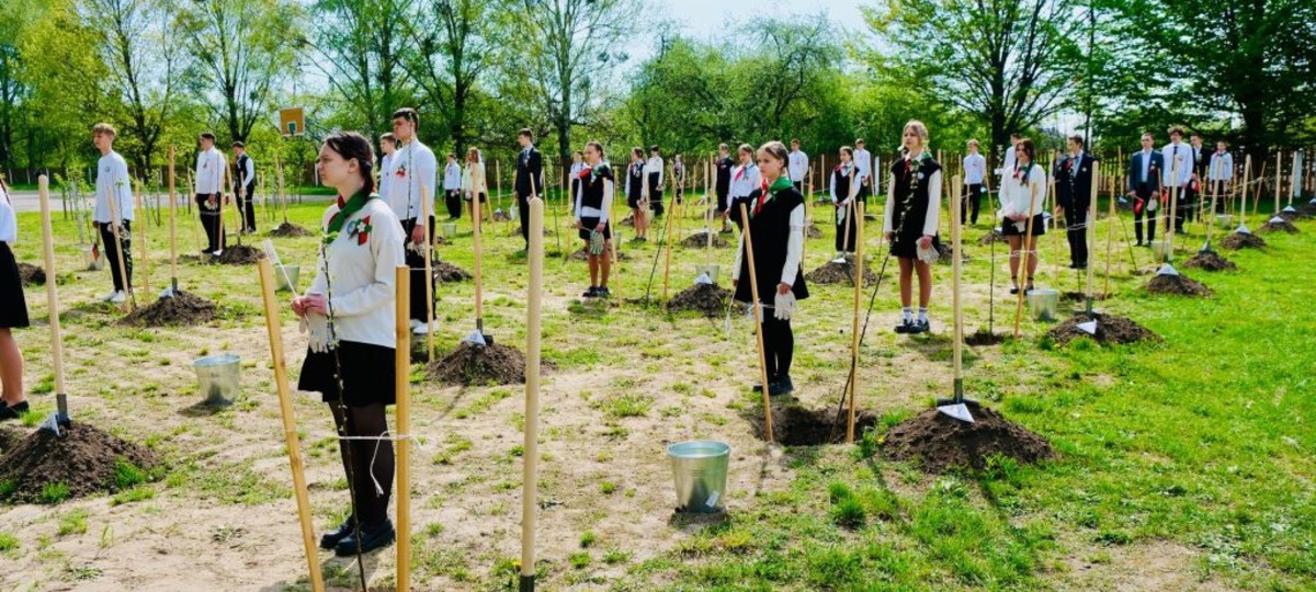 Как высаживали сад памяти в Березовском районе в 2025 году