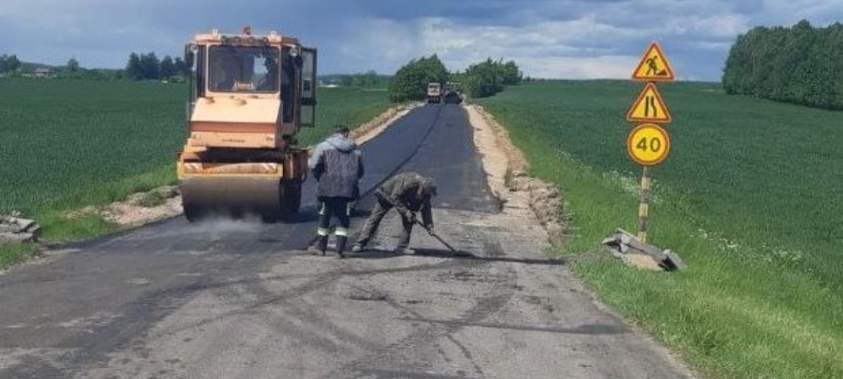 Асфальтирование подъездной дороги к деревне Уса Фанипольского сельсовета