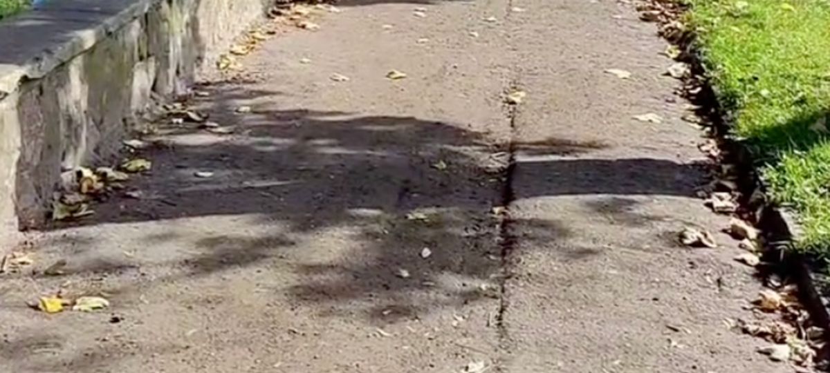 Тротуар в Гродно на Белуша