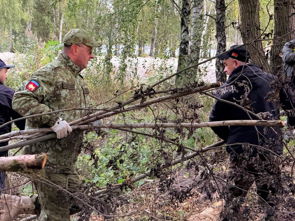 Благоустройство территории возле пляжа «Заречный» в Бресте. Фото: Брестский горисполком